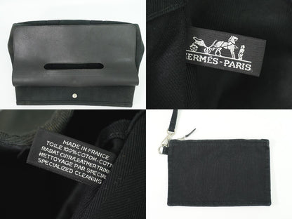HERMES ヴァルパライソ MM トートバッグ ブラック