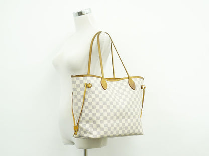 LOUIS VUITTON 新型 ネヴァーフル MM ダミエ アズール トートバッグ N41605