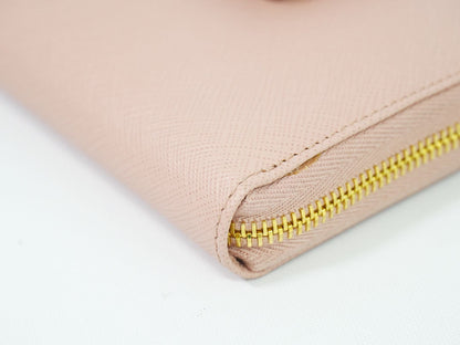 PRADA リボン 長財布 ピンク