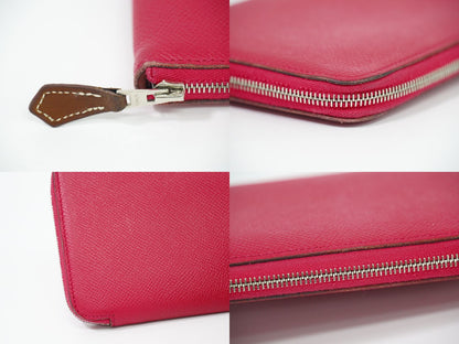 HERMES アザップ シルクイン 長財布 A刻 ピンク