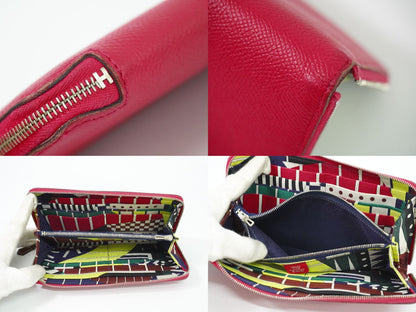 HERMES アザップ シルクイン 長財布 A刻 ピンク