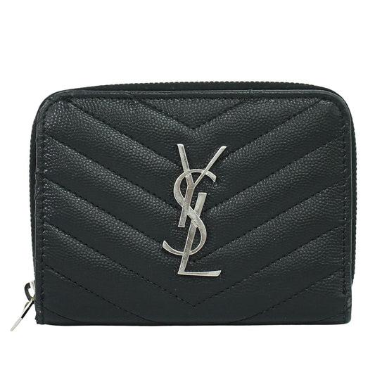 SAINT LAURENT YSL ロゴ 折財布 ブラック