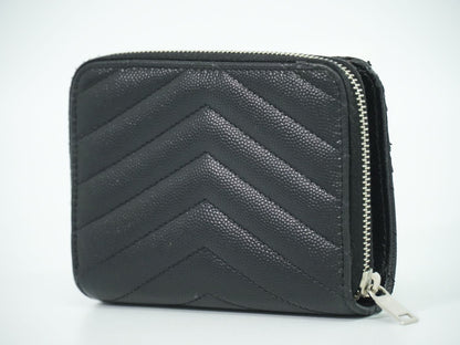SAINT LAURENT YSL ロゴ 折財布 ブラック