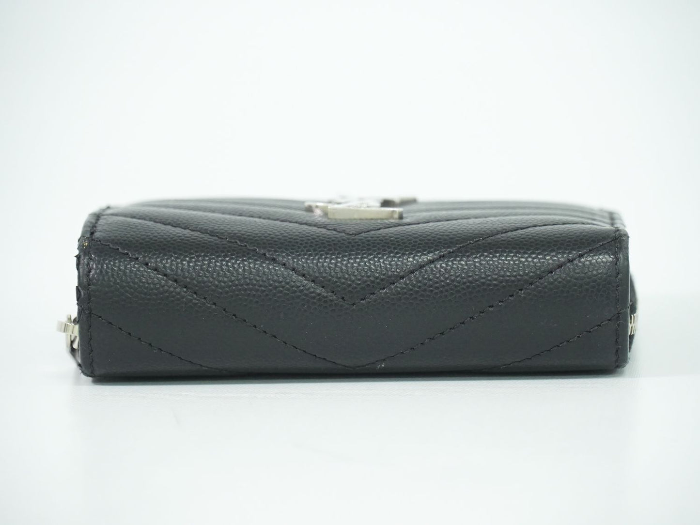 SAINT LAURENT YSL ロゴ 折財布 ブラック