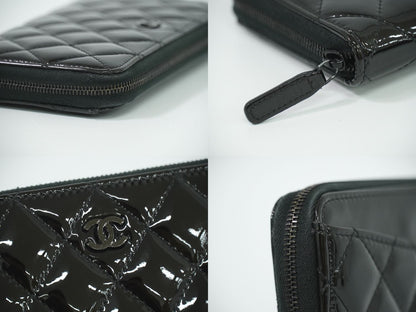 CHANEL ココマーク マトラッセ 長財布 ブラック