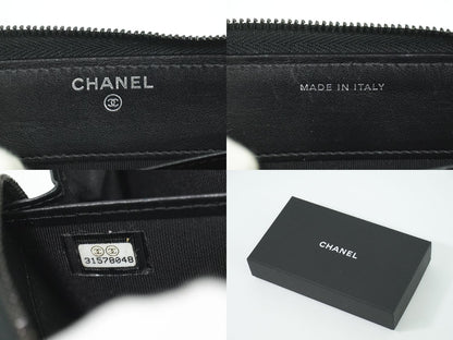 CHANEL ココマーク マトラッセ 長財布 ブラック