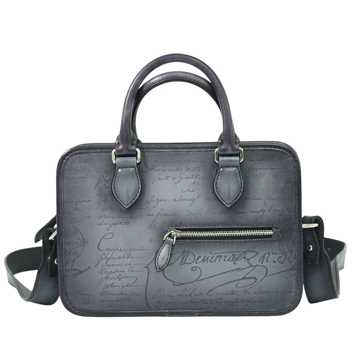 BERLUTI アンジュール ガリバー 2WAY ショルダーバッグ グレー