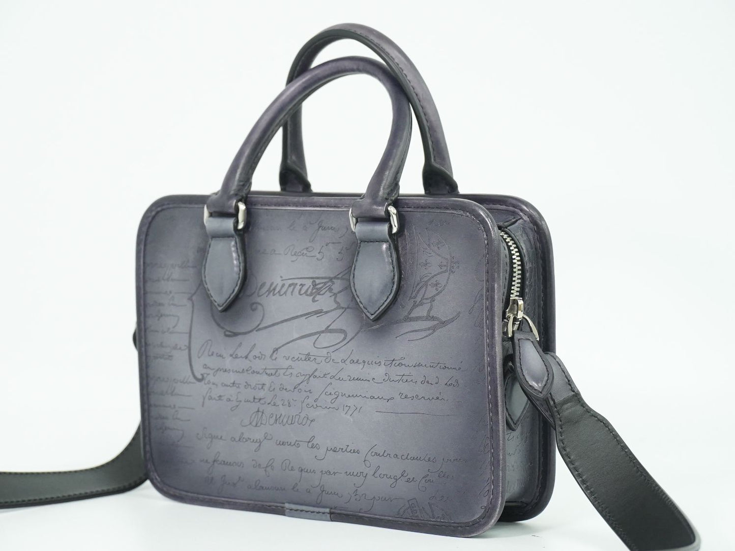 BERLUTI アンジュール ガリバー 2WAY ショルダーバッグ グレー