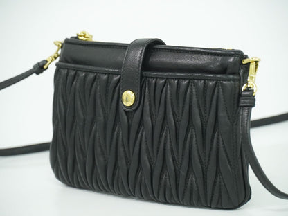 MIU MIU マテラッセ 2WAY ショルダーバッグ ブラック