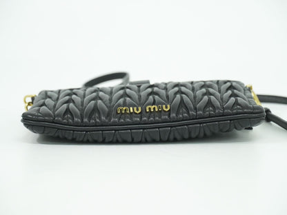 MIU MIU マテラッセ 2WAY ショルダーバッグ ブラック