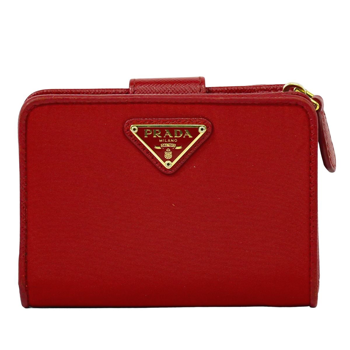 PRADA 折財布 レッド