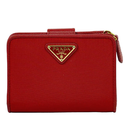 PRADA 折財布 レッド