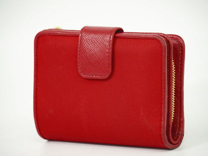 PRADA 折財布 レッド