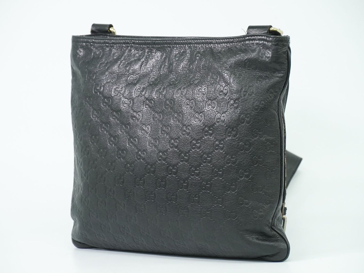 GUCCI グッチシマ レザー ショルダーバッグ ブラック 201446