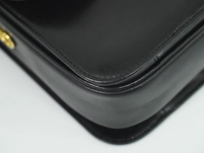 CELINE 馬車金具 ショルダーバッグ ブラック