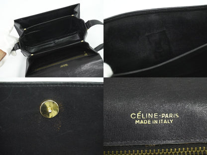 CELINE 馬車金具 ショルダーバッグ ブラック