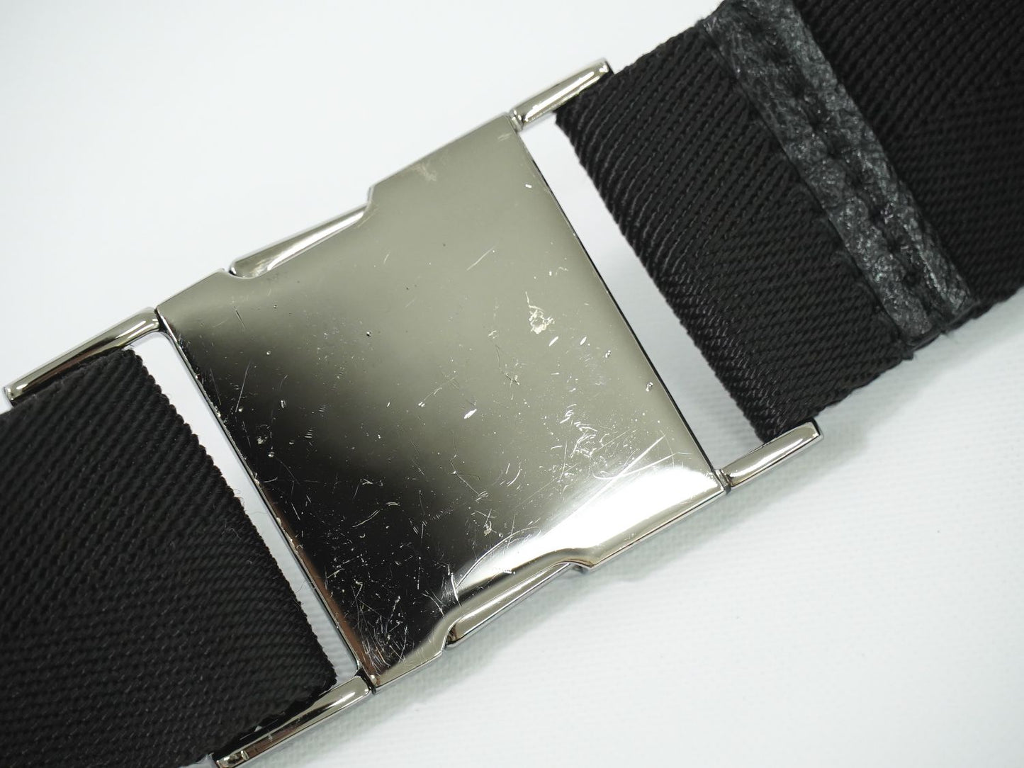 GUCCI GGキャンバス ウエストポーチ ブラック 131236