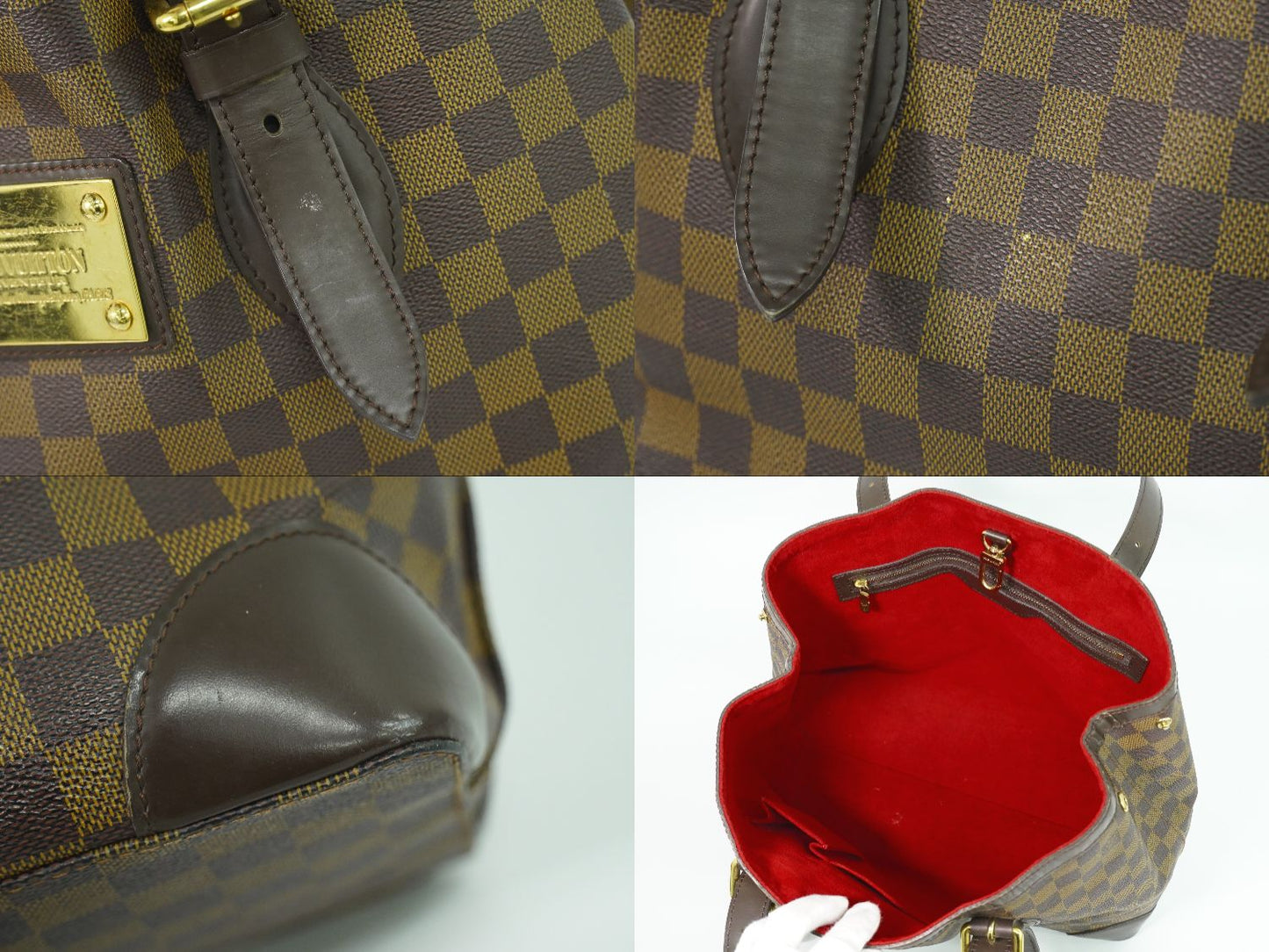 LOUIS VUITTON ハムステッド MM ダミエ エベヌ トートバッグ N51204