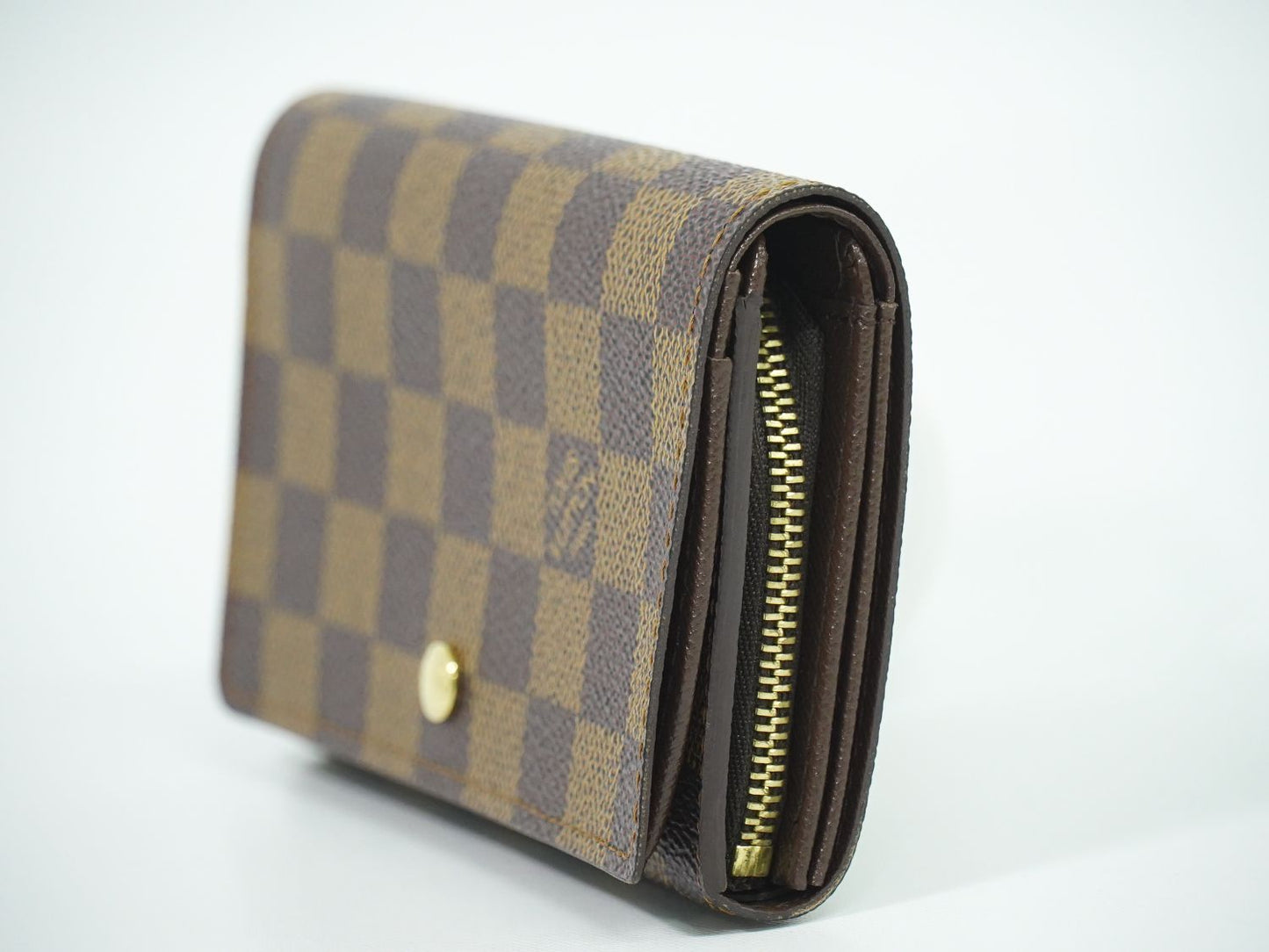 LOUIS VUITTON ポルト モネ ビエ トレゾール ダミエ エベヌ 折財布 N61730