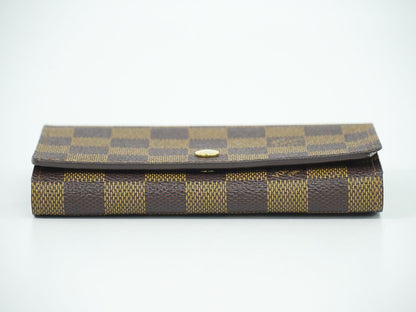 LOUIS VUITTON ポルト モネ ビエ トレゾール ダミエ エベヌ 折財布 N61730