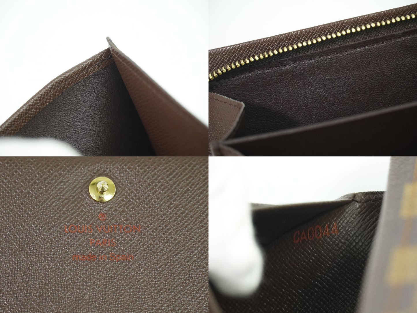 LOUIS VUITTON ポルト モネ ビエ トレゾール ダミエ エベヌ 折財布 N61730