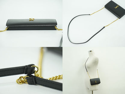 SAINT LAURENT カサンドラ ショルダーバッグ ブラック 635095