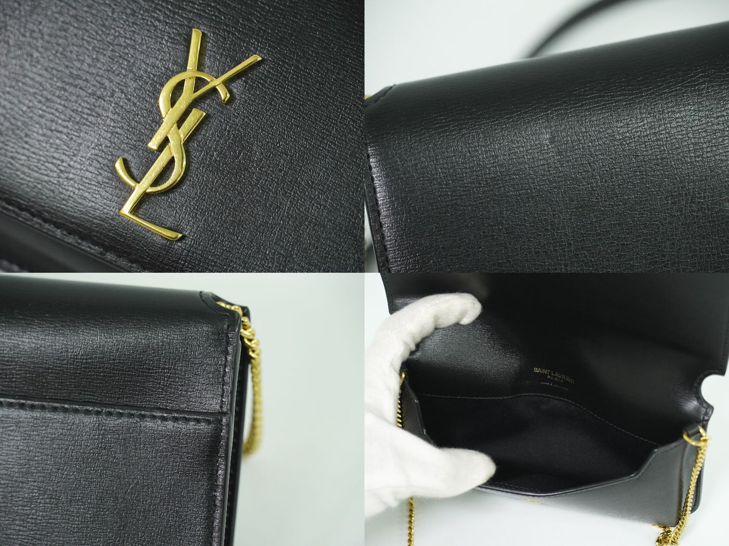 SAINT LAURENT カサンドラ ショルダーバッグ ブラック 635095