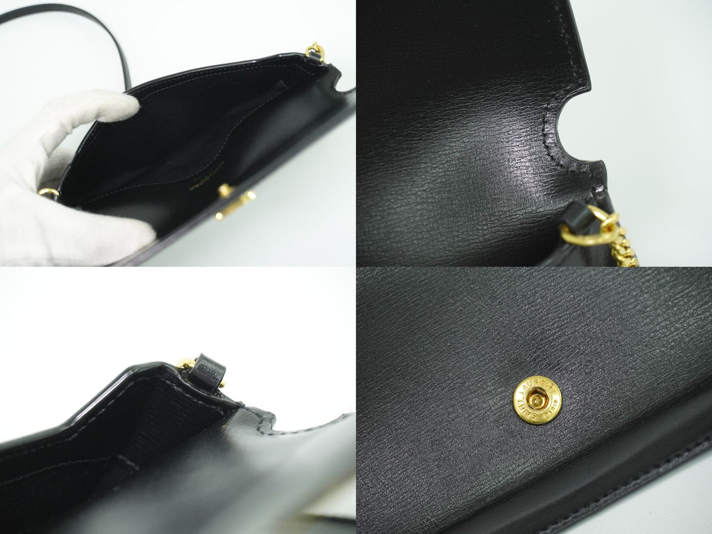 SAINT LAURENT カサンドラ ショルダーバッグ ブラック 635095