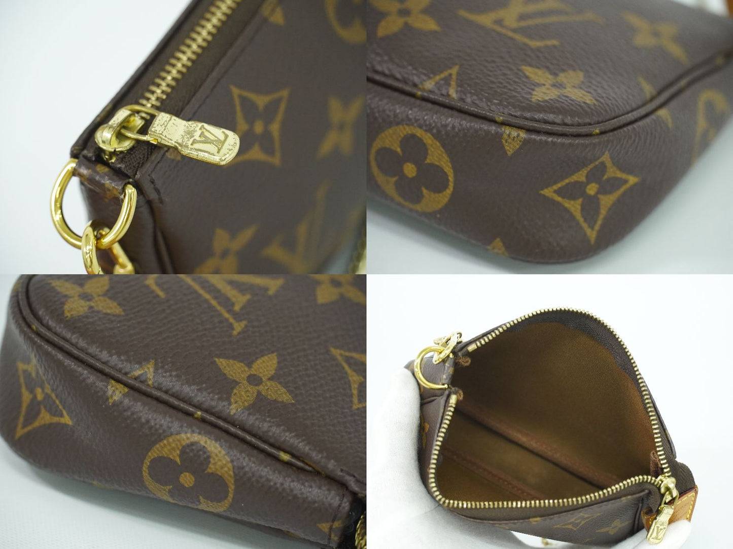 LOUIS VUITTON ミニポシェットアクセソワール モノグラム アクセサリーポーチ M58009