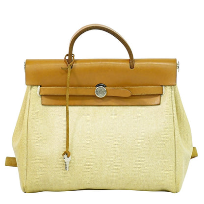 HERMES エールバッグ アド PM 2WAY リュックサック □D刻 ベージュ