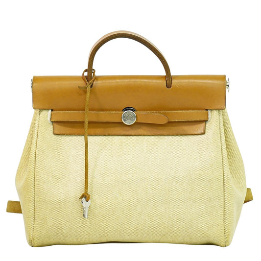 HERMES エールバッグ アド PM 2WAY リュックサック □D刻 ベージュ
