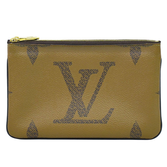 LOUIS VUITTON ポシェット ドゥーブルジップ モノグラム ジャイアント リバース ポーチ M69203
