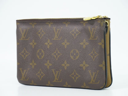 LOUIS VUITTON ポシェット ドゥーブルジップ モノグラム ジャイアント リバース ポーチ M69203