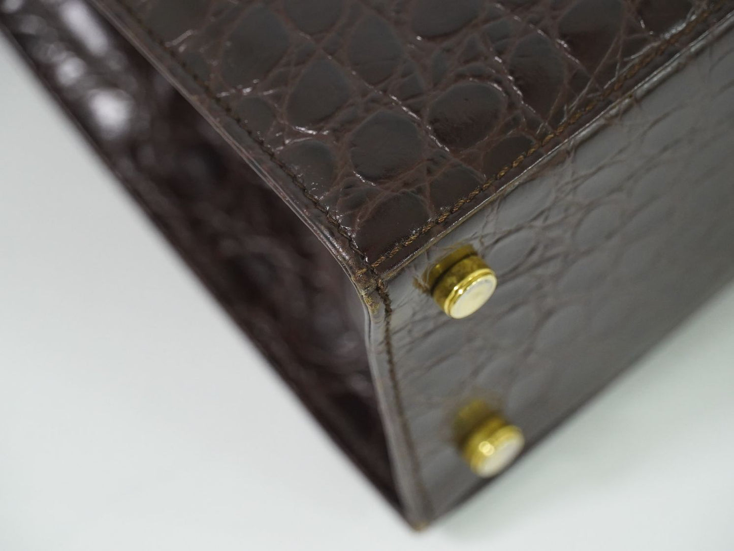 Salvatore Ferragamo ヴァラ リボン 2WAY ショルダーバッグ ブラウン