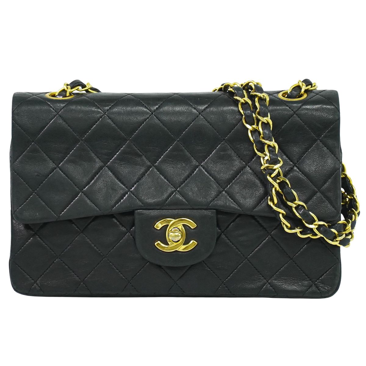 CHANEL ココマーク マトラッセ ショルダーバッグ ブラック