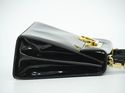 Salvatore Ferragamo ガンチーニ 2WAY ショルダーバッグ ブラック