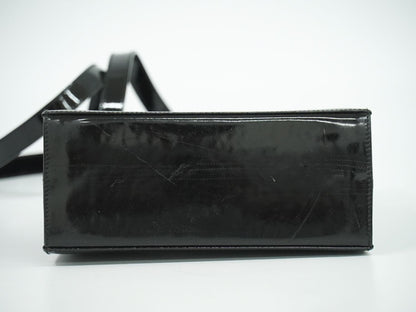 Salvatore Ferragamo ガンチーニ 2WAY ショルダーバッグ ブラック