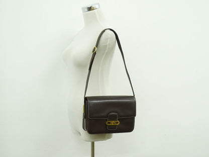 GUCCI オールドグッチ ショルダーバッグ ブラウン