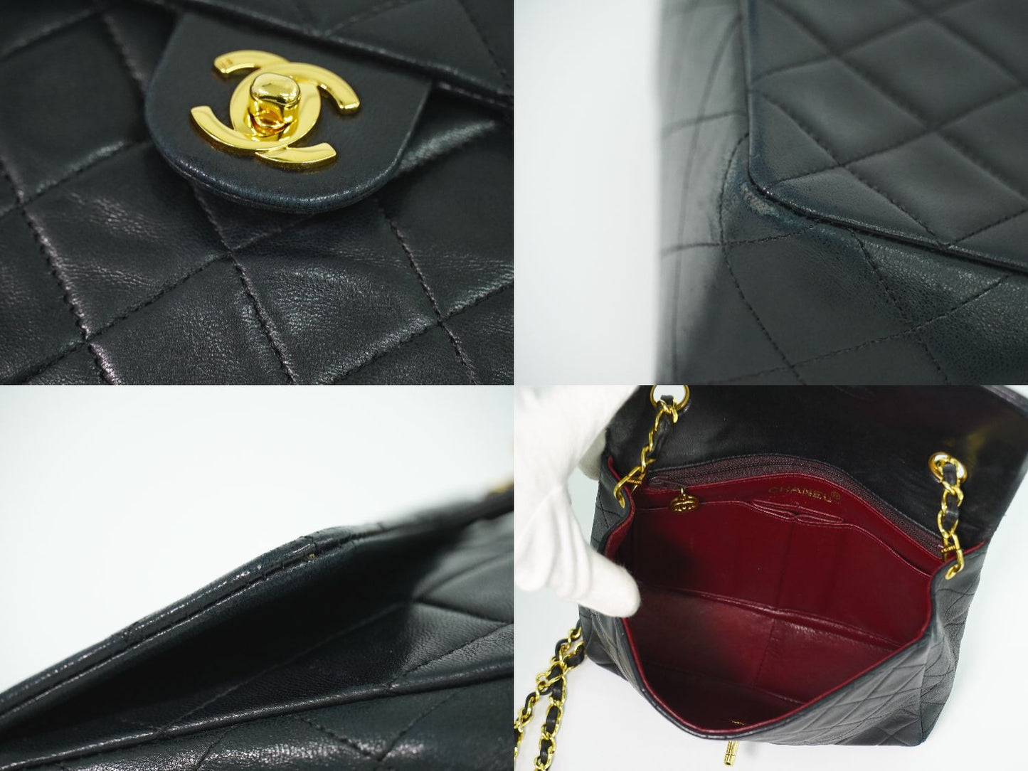 CHANEL ココマーク マトラッセ ショルダーバッグ ブラック