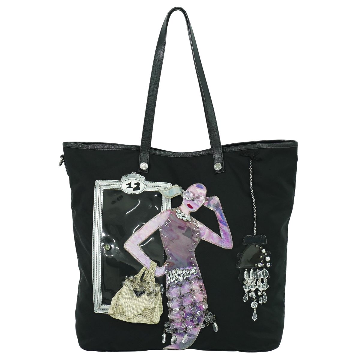 PRADA ロボットコレクション ショルダーバッグ ブラック マルチカラー