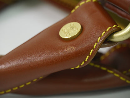 CELINE マカダム ブギーバッグ ハンドバッグ イエローベージュ