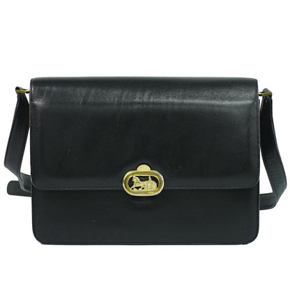CELINE 馬車金具 ショルダーバッグ ブラック