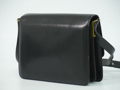 CELINE 馬車金具 ショルダーバッグ ブラック