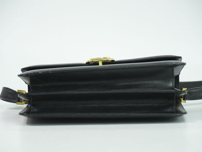 CELINE 馬車金具 ショルダーバッグ ブラック