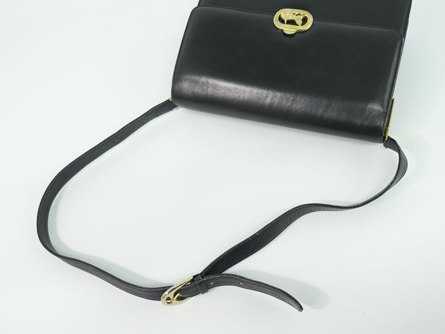 CELINE 馬車金具 ショルダーバッグ ブラック