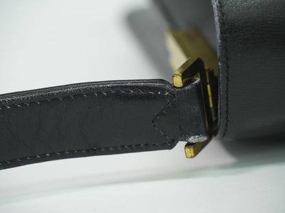 CELINE 馬車金具 ショルダーバッグ ブラック