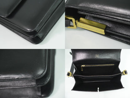 CELINE 馬車金具 ショルダーバッグ ブラック