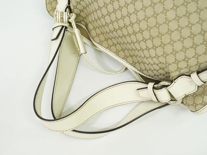 CELINE ビタースウィート マカダム トートバッグ ベージュ ホワイト