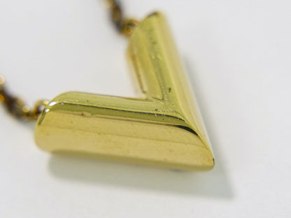 LOUIS VUITTON エセンシャル V ネックレス GP ゴールド M61083