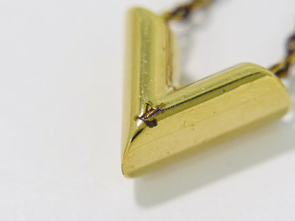 LOUIS VUITTON エセンシャル V ネックレス GP ゴールド M61083